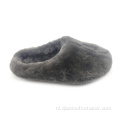 Echte shearling muilezel slippers gesloten teen
